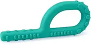 ARK® Grabber Standard in Smooth or Textured with Easy Handling for Children Thanks to Loop Shape Including ATC Care Instructions - Jaw Motor Skill, Biting Block, Chewing, Teething (Textured, Medium -