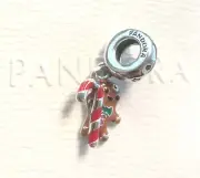 Pandora Christmas Gingerbread Man Dangle Charm #799637C01 +FREE Gift Box +Tag