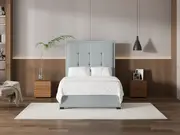 My Style Framed Headboard & Slimline Base - Double / Duckegg / Standard Base
