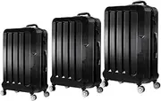 [Slimbridge] Luggage Suitcase Set 20" 24" 28" 3PCS, Rolling Suitcase for Travel, Carry On Travel Luggage with Lock, 360° Spinner Silent Wheels, Hard Shell, Business Carry On Suitcase, Black
