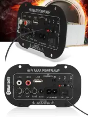 Car AMP Remote 50W Bluetooth HiFi Power Amplifier Mini Audio Digital Stereo FMi0