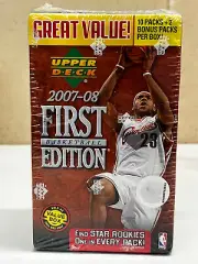 New Sealed 2007-2008 Upper Deck First Edition Basketball Blaster Box ~ 12 packs!
