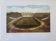 Los Angeles Coliseum CA Game Day Vintage Image Greeting Card + Envelope NEW