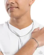 Paparazzi-stainless steel necklace - Bracelet Set