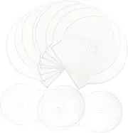 Modern Round DVD Storage Case 20 Pack Clam Shell Disc Holder Protective Hard Shell for Media Collection