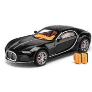 Catzon Pull Back Model Car 1:24 Alloy Die Cast with Sound Light Great Gifts-Black