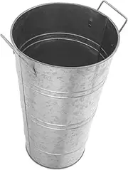 TINEASUR Rustic Iron Plant Bucket Vase for Floral Arrangement Vintage Flower Decor for Home Office and Flower Shop and Greenery Non Gloss Finish