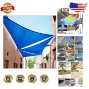 Blue Right Triangle Shade Sail 12' x 16' x 20' - Heavy-Duty, UV Resistant