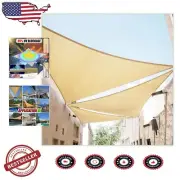 Beige Heavy-Duty 190 GSM Right Triangle Sun Shade Sail - Ultimate UV Protection