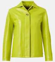 [Gucci] Gucci Interlocking G leather jacket AU 12 green