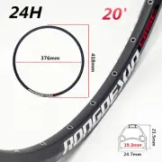 Enhanced stability and durability with this 20 inch double layer disc brake rim