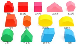 【】兒童十三孔智力盒彩色形狀積木盒形狀配對積木益智玩具