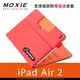 【愛瘋潮】Moxie X iPAD Air 2 SLEEVE 防電磁波可立式潑水平板保護套(皮紋蘋果紅)