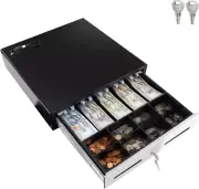 Updated 5 Bills 6 Coins Cash Register Drawer,Storage Tray Money Box with Tray &