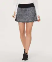NWT Lululemon Size 2 Tall Circuit Breaker Skirt II Luminesce Black Skort Tennis