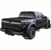 ALCYBD Lock Roll Truck Bed Cover Hard Retractable Pickup Truck Tonneau Bed Cover