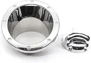 Car Fuel Door Gas Tank Cover Fuel Tank Cap Trims Compatible For Hummer H2 2003 2004 2005 2006 2007 2008 2009 Car Styling Accessories(Silver)