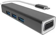 VCOM USB C to VGA HUB 3 Port Type C USB 3.0 Converter Adapter Cable 4K UHD PC MAC