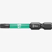 Wera 057663 T15 x 50mm Torx Impaktor Diamond Coated Power Bit