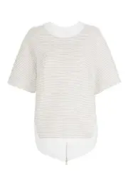 NWT RRP $350 Sass & Bide LOVE SOAKED Knit Top Metallic Size XS LUMIERE Free Post