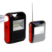 Solar Radio Rechargeable Emergency Radio with AM/FM Portable Flashlight