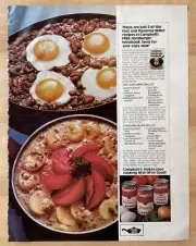 1975 Campbells Soup Print Ad Campbell’s Recipes Cooking Art Not Andy Warhol
