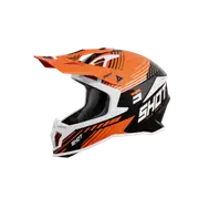 Lite Fury Black Neon Orange Glossy Offroad Helmet