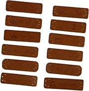 Hohopeti 3 Packs 36pcs Clothing Accessories Label Clothing Made Shoes Labels for Clothes Decoration Bags Tag Hand Clothing Label Custom Name Accessory Embellishment Craft Holes