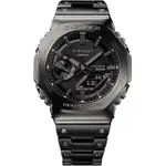 【CASIO 卡西歐】G-SHOCK 全金屬系列 太陽能錶 藍牙錶 運動錶 男錶 指針錶(GM-B2100BD-1A 黑)