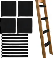4Pcs Bunk Bed Ladder Pad Comfort Bunk Bed Ladder Cover Bed Ladder Anti-Slip Cover Bunk Bed Ladder Step Pad Bed Ladder Protector Pad with 8 Adjustable Hook and Loop Straps