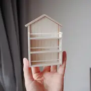 1:12 Scale Dollhouse Miniatures Furniture Unfinished Mini Bookshelf Nursery Kids