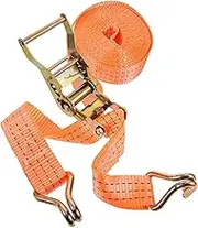 PLAFOPE 1 Set Heavy Duty Ratchet Tie Down Straps for Cargo Securing Lashing Straps with Durable Buckle for Transporting Goods and Preventing Shifts