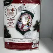 BUCILLA Christmas Elf on the Shelf Felt Sequin Stocking Kit 86508 Crafts