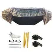 Multi-Functional Insect Net Waterproof Windproof Ultralight Parachute Hammock Aerial Tent Portable Outdoor Camping 270x140cm Camouflage