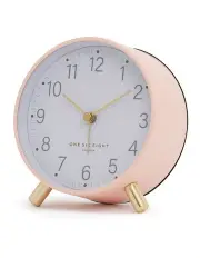 [One Six Eight London] Maisie Blush Silent Alarm Clock
