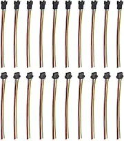 uxcell Male to Female 4Pin Breadboard Jumper Wire 2.54mm Pitch Ribbon Cable 30cm Long Electronics Breadboard Ribbon Cables for Breadboard Electronic Projects Pack of 10