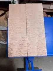 Quilted Maple 1/2"Quilt DENSE Bookmatch KD Big Leaf 22"x15"x.2" Fig Carve Top