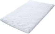 KMAT 20X32 Inch Large Luxury White Bath Mat