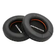 2 PCS For Steelseries Siberia V1 / V2 English Letter Pattern Headphone Cushion Sponge Cover Earmuffs Replacement Earpads