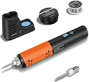 Cordless Soldering Iron Kit, Portable Soldering Iron Pen with Digital LED Screen Display, Adjustable Temperature 392-842°F, USB Rechargeable Soldering Gun kit with LED