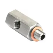 1/8''NPT Oil Pressure Sensor Tee To Adapter Fitting Turbo Supply Feed Line Gauge (for: Peugeot)