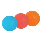 3 Pcs Hand Exercise Balls Squeeze Balls Stress Ball Blue/Orange/Pink