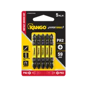 Kango Hypertorque 59mm Ph2 Double-Ended Impact Driver Bits - 5 Pack