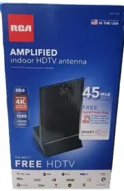 RCA Amplified Indoor Outdoor Antenna 45 Mi Range NEW