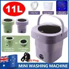 Portable 11L Mini Washing Machine Folding Bucket with Drain Port Foldable Washer