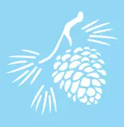 Pinecone STENCIL Rustic Tree Mountain Cabin Outdoor Nature DIY Art Signs Joanie