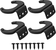HEATSHAKING 4Pcs Wall Mounted Microphone Hooks Silicone Microphone Holders for Wireless Mics Space Saving Storage Secure Your Microphone with Durable Clips
