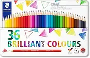 STAEDTLER Colour Pencil Ergosoft FSC 100 Percentage (157 M36), Assorted, pack of 36