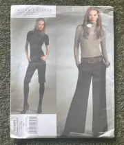Vogue designer sewing pattern 2981 Alice + Olivia pants Uncut FF 12-18