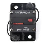 100A AMP Circuit Breaker Dual Battery IP67 Waterproof 12V 24V Fuse Manual Reset